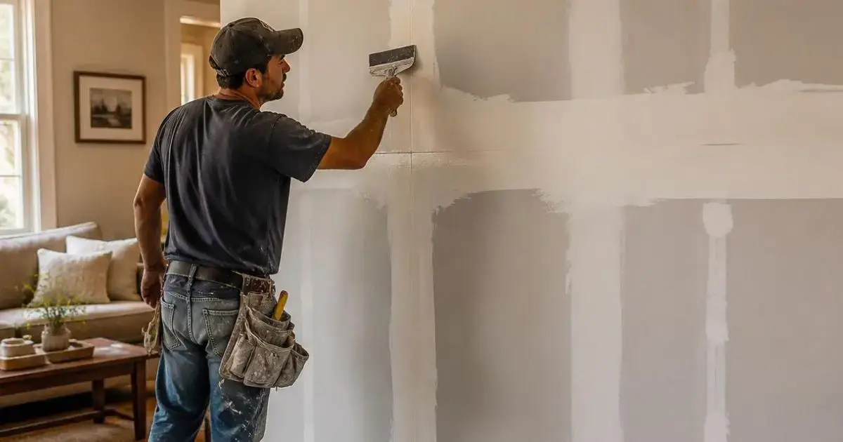 cómo masillar sheetrock